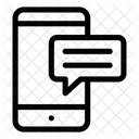 Smartphone Comentarios En Linea Comentarios Icono