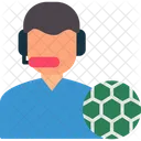 Comentarista Futebol Homem Ícone