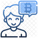 Chat Bitcoin Conversacion Icono