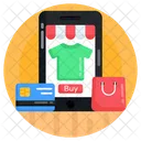 Compras Electronicas Compras En Linea Compras Moviles Icon