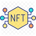 Comercio de tokens NFT  Icono