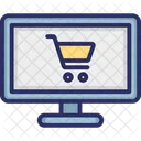 Comercio Electronico Compras En Linea Tienda De Compras Icono