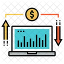Comercio En Linea Mercado De Valores Sistema De Seguimiento En Linea Icono