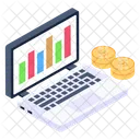 Analisis De Datos Comercio En Linea Analisis En Linea Icono