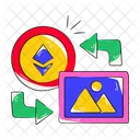 Comercio de ethereum  Icono