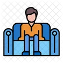 Work From Home Meeting Freelance Icon