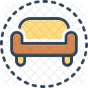 Comfortable Couch Sofa Icon