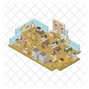 Comfortable Workplace Technology Internet Icon