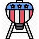 Comida Americana Grill Barbacoa Barbacoa Icono
