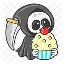 Anjo Da Morte Fantasma Halloween Ícone