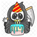 Anjo Da Morte Fantasma Halloween Ícone