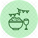 Comida Tradicao Pentaglow Icon