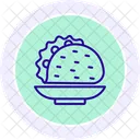 Icono De Linea De Comida Mexicana Icono