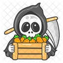 Angel De La Muerte Fantasma Halloween Icono