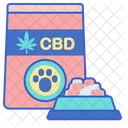 Comida Para Perros Con Cbd Comida Para Mascotas Comida Para Perros Icono