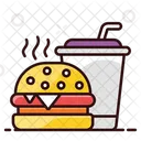 Fast Food Hamburguer Hamburguer Ícone