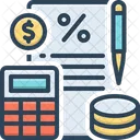 Comision Monedas Calculadora Icono