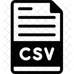 Comma Separated Values File  Icon