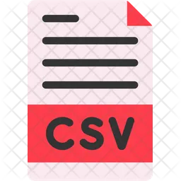 Comma Separated Values File  Icon