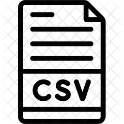 Comma Separated Values File  Icon