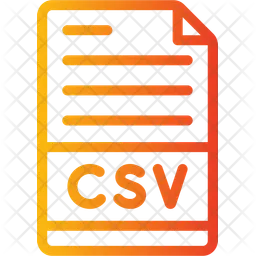 Comma Separated Values File  Icon