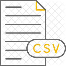 Comma Separated Values File  Icon