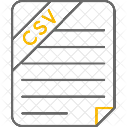 Comma Separated Values File  Icon
