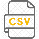 Comma Separated Values File  Icon