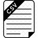 Comma-separated values file  Icône