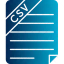 Comma Separated Values File  Icon