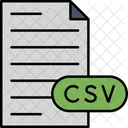 Comma Separated Values File  Icon