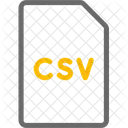 Comma Separated Values File  Icon