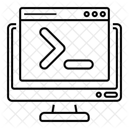 Command Line Icon - Download in Line Style