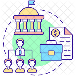 Command System Icon - Download in Colored Outline Style