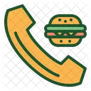 Commander De La Nourriture Commander Un Hamburger Appeler Icon