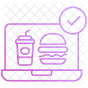Paiement des commandes de nourriture  Icône