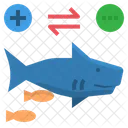 Commensalism Shark Sucker Icon
