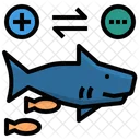 Commensalism Shark Sucker Icon