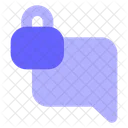 Lock Chat Bubble Secure Chat Secure Chatting Icon