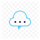 Comment Icon Saved on Cloud  Icon