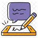 Comment Writing  Icon
