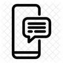 Commenter smartphone  Icône