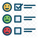 Feedback Forme Satisfaction Icône