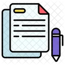 Contract Agreement Document Icon