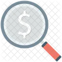 Commerce Dollar Magnifier Icon