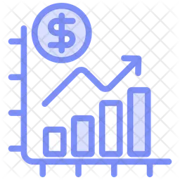 Croissance du commerce  Icône