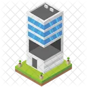 Commercial Building Arcade Market House Icon