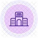 Commercial Building Line Icon Icon