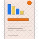 Commercial Data Report Business Report Bar Chart Infographic Icono