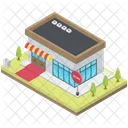Commercial Supermarket Market Store Icon